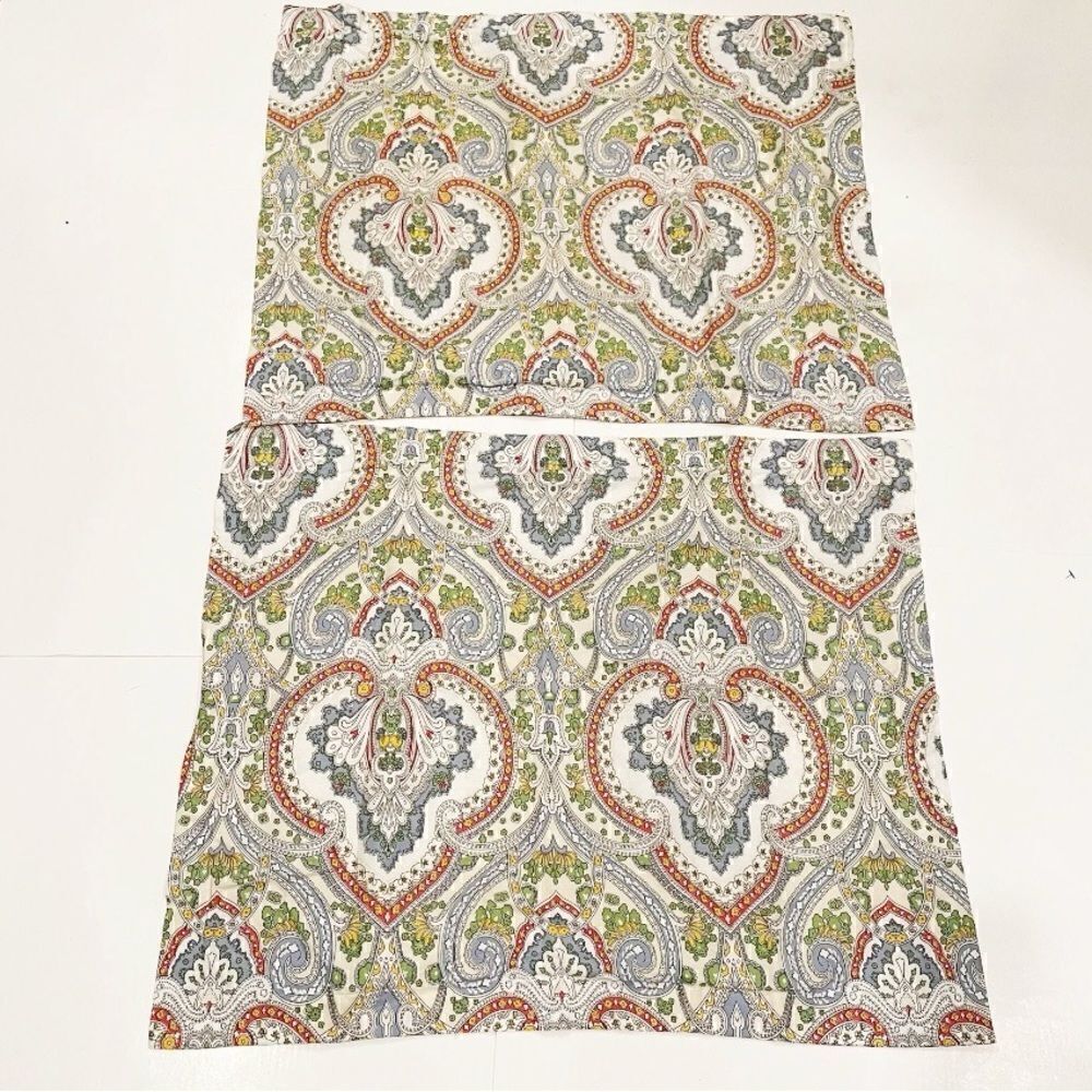 VTG Ralph Lauren Pillowcase Sham SET OF 2 TWO standard size Florentine Paisley